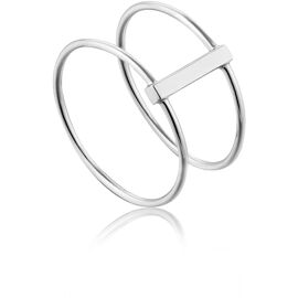 Ania Haie Modern minimalism double ring gold